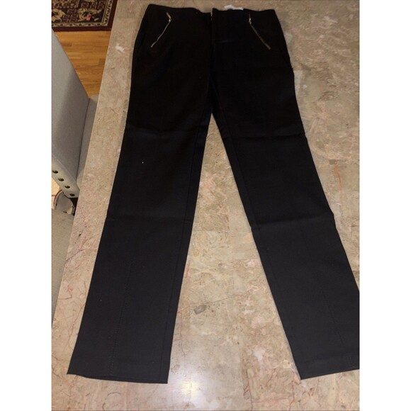 Zara Basic Collection Women’s Dress Pants Small Black Zipper Pockets - Picture 4 of 6